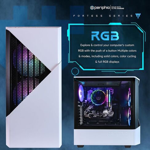 كمبيوتر Periphio Reaper للألعاب - AMD Ryzen 5 5600G 4.4 جيجا هرتز، Radeon Vega 7 (4 جيجابايت) iGPU، ذاكرة الوصول العشوائي للألعاب DDR4 3600 ميجا هرتز سعة 16 جيجابايت، 250 جيجابايت NVME SSD + 1 تيرابايت HDD، واي فاي، كمبيوتر Windows 10 (Windows 11 جاهز) (R in Kuwait