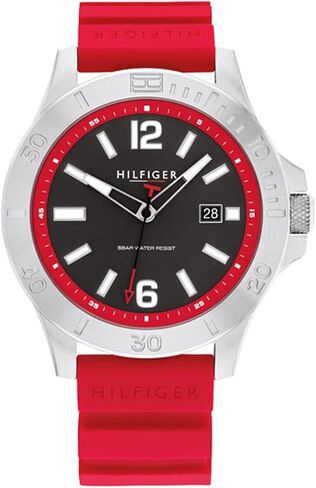 Tommy Hilfiger Men's Quartz Stainless Steel and #Tide Ocean Recycled Plastic Nylon Strap Watch, Color: Black (Model: 1791993) in Saudi Arabia