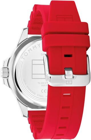 Tommy Hilfiger Men's Quartz Stainless Steel and #Tide Ocean Recycled Plastic Nylon Strap Watch, Color: Black (Model: 1791993) in Saudi Arabia
