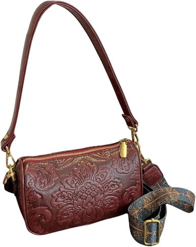 QWINEE WEIND WESTRY PARSE FLORAL COTTER COTTER BAG LEATHER CROSSBODY BAG VINTAGE HOBO Square Parse in Kuwait