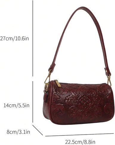 QWINEE WEIND WESTRY PARSE FLORAL COTTER COTTER BAG LEATHER CROSSBODY BAG VINTAGE HOBO Square Parse in Kuwait