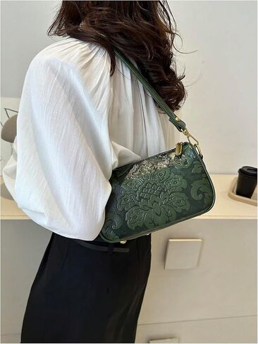 QWINEE WEIND WESTRY PARSE FLORAL COTTER COTTER BAG LEATHER CROSSBODY BAG VINTAGE HOBO Square Parse in Kuwait