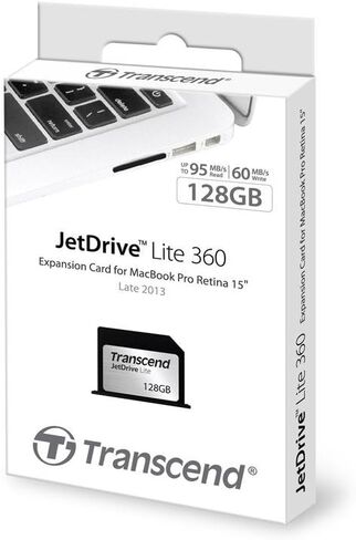 Transcend 256GB JetDrive Lite 360 Storage Expansion Card for 15-Inch MacBook Pro with Retina Display (TS256GJDL360),Black/silver in Saudi Arabia