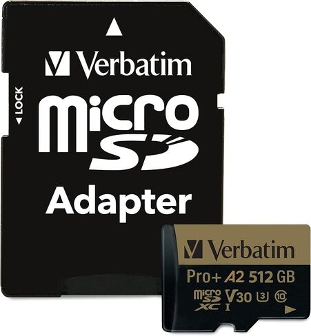 Verbatim 32GB Pro 600X microSDHC Memory Card with Adapter, UHS-I U3 Class 10 in Kuwait