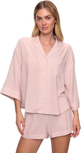 Eberjey Women's Nautico Relaxed Short Pj Set in Saudi Arabia