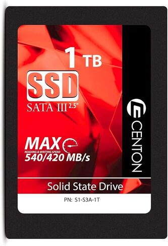 محرك أقراص تخزين ذو حالة ثابتة بسعة 1 تيرا بايت من Centon MP Essential SATA III 2.5 in Saudi Arabia