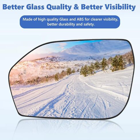 LB5Z‑17K707‑B / LB5Z‑17K707‑E Heated Side Mirror Glass,Side Blind Spot Function Wing Mirror Glass for 2020-2024 With Heating Function (Driver Side LB5Z-17K707-N) in Saudi Arabia