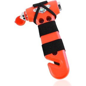 Car Safety Hammer, 3-in-1 Emergency Escape Tool with Window Breaker and Seat Belt Cutter, Car Accidents Safety Escape Tool, Car Essentials Accessories, Gift for Drivers (Dark Pink)