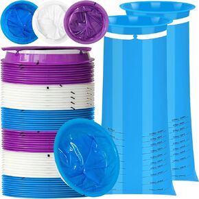 Vomit Bags Disposable, 60 Pack Emesis Bags Disposable for Car, 1000ml Barf Throw Up Emesis Puke Nausea for Travel Motion Sickness, Aircraft, Kids & Pregnant Women