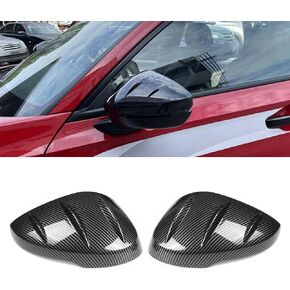 2 PCS Rear View Side Mirror Covers Cap Compatible with Honda Civic 11th 2022-2023 with Turning Light Glossy Black