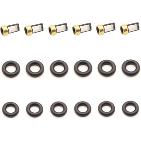6pcs Fuel Injectors Seals Repair O-ring filter Kit for FOR for Audi VW Ford A4 A6 B6 B5.5 PASSAT 00-07 2.0 PETROL 078133551BL 036906031M 06B133551T FI114992