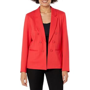 Jones New York Women's Faux Double Breasted Compression Jacket