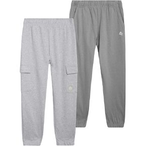 RBX Baby Boys Spectpants النشط - 2 Pack Pack Basic Fleece Jogger Track Pants (الحجم: 2T -7) in Kuwait
