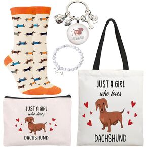 5pcs هدايا Dachshund للنساء ، عشاق Weiner Dogs Preson