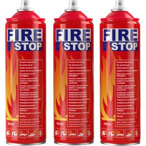 مطفأة حريق 3 حزمة للمنزل والسيارة والمطبخ والقارب-محمولة صغيرة A ، B ، C ، K Fire Explanting-8 in-1 مع قوس التثبيت