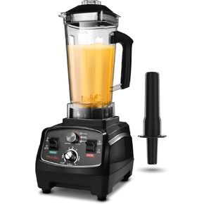 WantJoin Professional Blender, Countertop Blender ,Blender for kitchen Max 1800W High Power Home and Commercial Blender with Timer, Smoothie Maker 2200ml for Crushing Ice, Frozen Dessert, Soup,fish