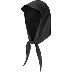 FURPHI Medieval Coif Cap Renaissance Headscarf with Brim Vintage Hat for Men Women Halloween Costume Accessories
