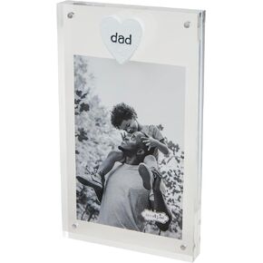 Mud Pie Acrylic Dad Plaque Frame; 8 1/2" X 5"