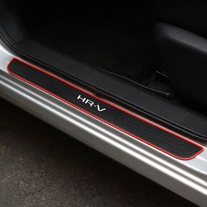 Voous 4pcs PVC Soft Rubber Door Sill Protector Anti-Dirty Cover Cover Cover Guard Sills Trims ، Pedal Protect For Honda HR-V HRV 2023 2024 2025
