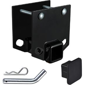 TOPSHINE RV Bumper Hitch Receiver, 2-Inch Adapter, 3500 LBS Capacity, Fits 4x4 Inch Square RV Bumper