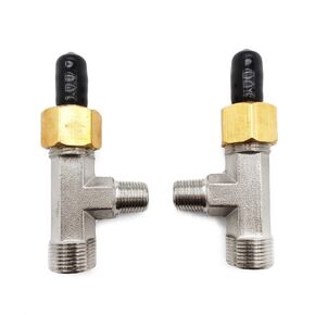 2PCS Bleeder Tee Kit Compatible with Baystar Cylinders, Replacement for Seastar 3004.6439 HF4202
