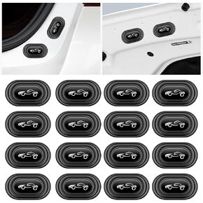 16 PCS Car Door Shock Absorber, Thickened Silicone Car Door Slam Stopper with Self Adhesive,Car Soundproof Door Protectors, Anti-Collision Car Side Door Protection Sticker for Cars (Car Pattern) in Saudi Arabia