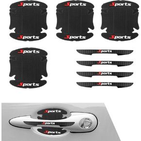 4PCS Car Door Protector, Sports Car Door Handle Scratch Protector, Door Handle Bowl Sticker, Doors Handle Protection Accessories, Universal for Most Car, SUV, Truck
