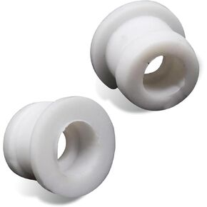 2 PCS Shifter Cable Bushing Kit, 15mm Rubber Grommet Plug, OEM #DG9Z-7K340-A, Transparent Transmission Bushing Repair Kit, Compatible with Ford Focus MK, Lincoln (White)