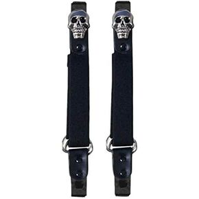 Hot Leathers Unisex-Adult American Flag Motorcycle Riding Pant Clip (Black, One Size)