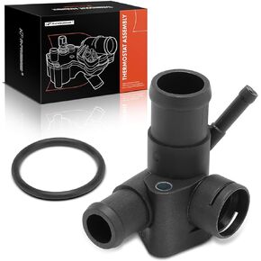 A-Premium Engine Coolant Water Outlet Compatible with Select Volkswagen Models - Jetta 1997-1999, Passat 1996