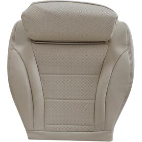 GXARTS Driver Side Bottom Replacement Perforated Leather Seat Cover Light Tan Compatible with Mercedes Benz C Class C250 C300 C350 C350e C400 GLC300 GLC300e GLC350e 2015 2016 2017 2018 2019 2020 2021