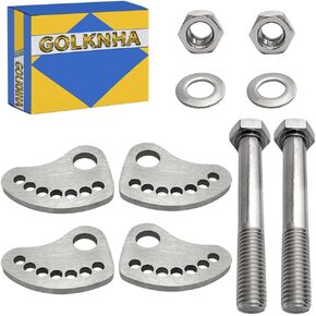 2 PCS Camber Lock Alignment Fix & Upper Arm Cam Bolt Kit Compatible with Silverado LT LS SSV SS RST WT SLT SL XFE Base HD SLE at Denali LTZ Custom 1500 2500 3500 1999-2019 304 Stainless Steel