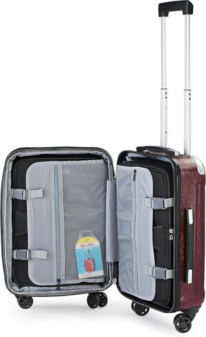 6-Bottle Insulated Wine Suitcase - Travel & Airplane Safe, Purple in Saudi Arabia