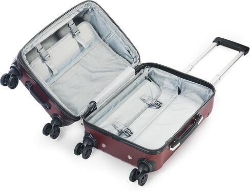 6-Bottle Insulated Wine Suitcase - Travel & Airplane Safe, Purple in Saudi Arabia