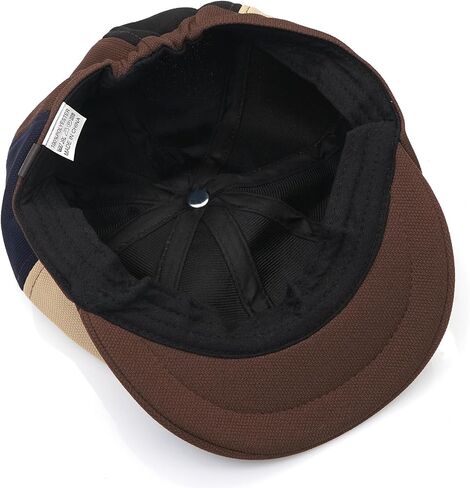 رجال 8 لوحة Newsboy Cap Vintage Peaked Cap قابلة للتعديل قبعة مسطحة الأيرلندية Cabbie Ivy Driving Hat in Kuwait