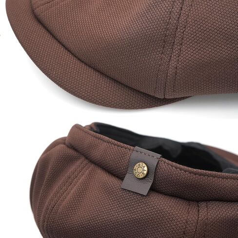 رجال 8 لوحة Newsboy Cap Vintage Peaked Cap قابلة للتعديل قبعة مسطحة الأيرلندية Cabbie Ivy Driving Hat in Kuwait