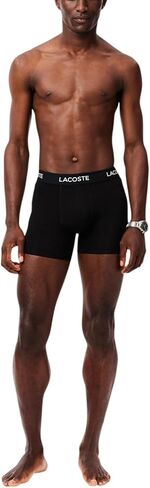 Lacoste mens Cotton Stretch Essentials Boxer Briefs, 5-pack in Saudi Arabia