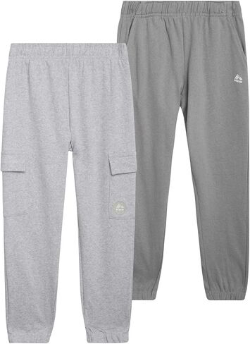 RBX Baby Boys Spectpants النشط - 2 Pack Pack Basic Fleece Jogger Track Pants (الحجم: 2T -7) in Saudi Arabia