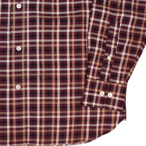 Cremieux Non-Iron Wrinkle-Resistant Easy-Care Men's Long Sleeve Shirt - Super Soft Cotton Lyocell Blend Fabric, Regular Sizes in Kuwait