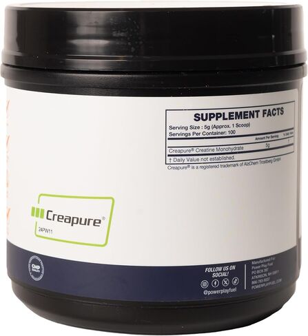 CREATINE Monohydrate Powder – Supports Energy, Brain & Muscle Health, and Recovery for Men & Women - Gluten & GMO Free, Soy Free, Sport Certified – Unflavored, 500 G, 100 Servings in Saudi Arabia