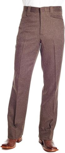 Circle S Men's Lubbock Stretch Slacks HTHR Charcoal 42 in Saudi Arabia