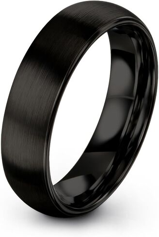 Charming Jewelers Tungsten Wedding Band Ring 5mm for Men Women Comfort Fit 18K Yellow Gold Plated Plated Domed Polished Size 9 in Saudi Arabia