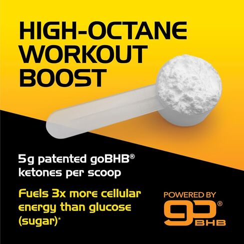 Micronized Creatine Monohydrate Powder - Stim Free Pre Workout with Creatine 5g & Patented goBHB Electrolytes for Enhanced Energy Focus Muscle Building & Recovery (30 Servings - Neutral Taste) in Kuwait