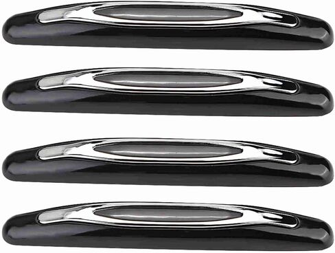 4 Pcs Car Door Protector Edge Guards, Car Door Bumper Guards, Car Door Protector Suitable for Various Car Pads Door Shock Absorbers (Black) in Saudi Arabia