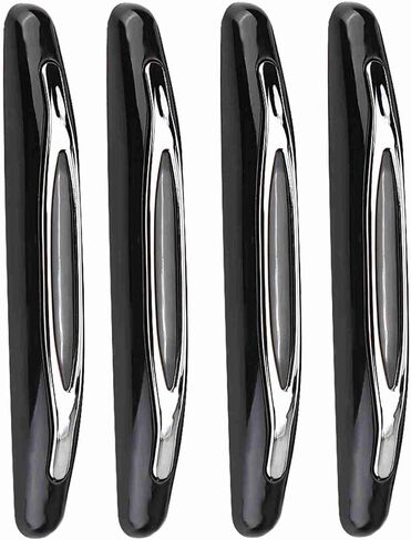 4 Pcs Car Door Protector Edge Guards, Car Door Bumper Guards, Car Door Protector Suitable for Various Car Pads Door Shock Absorbers (Black) in Saudi Arabia