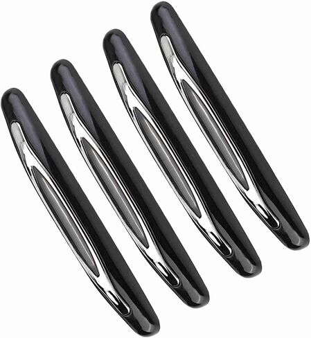 4 Pcs Car Door Protector Edge Guards, Car Door Bumper Guards, Car Door Protector Suitable for Various Car Pads Door Shock Absorbers (Black) in Saudi Arabia