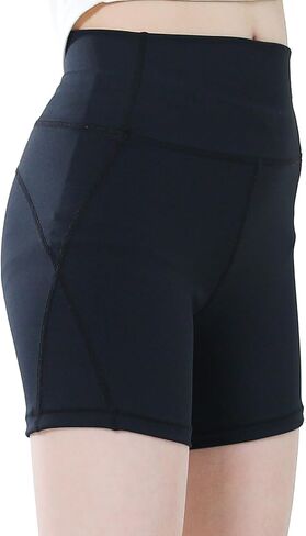 Dtone Girls Biker Shorts Shorts Kids High Pheched Yoga Shorts Shorts Gym Volleyball 5-14 سنوات in Kuwait