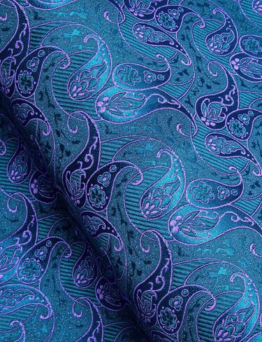 Barry.Wang Men's Floral Button Up Shirts Silk Long Sleeve Dress Shirt Satin Paisley Casual Party Wedding Western Prom Costume in Saudi Arabia