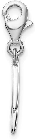 Sterling Silver Number 0 with Lobster Clasp Charm in Saudi Arabia