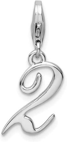Sterling Silver Number 0 with Lobster Clasp Charm in Saudi Arabia